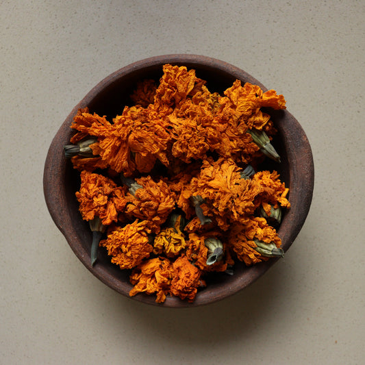 Flores de Tagetes deshidratadas